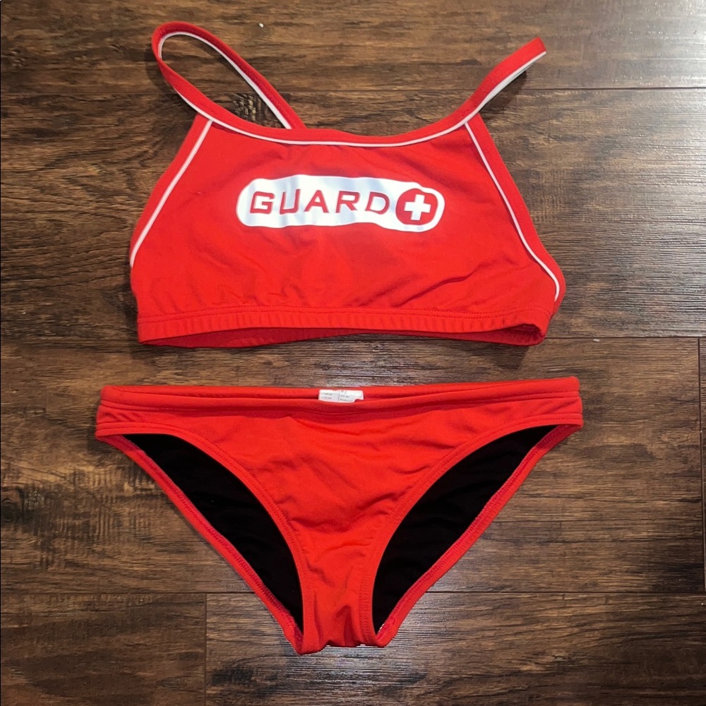 TYR Red Guard Bikini Set